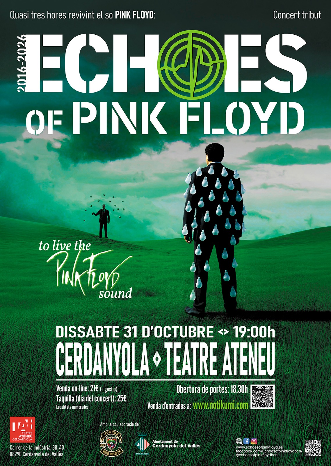 Tribut Pink Floyd al Teatre Ateneu de Cerdanyola